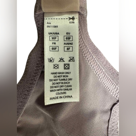 Panache NWT Ava Plunge Bra Lace Dusky Lilac Size 30F - Picture 4 of 6